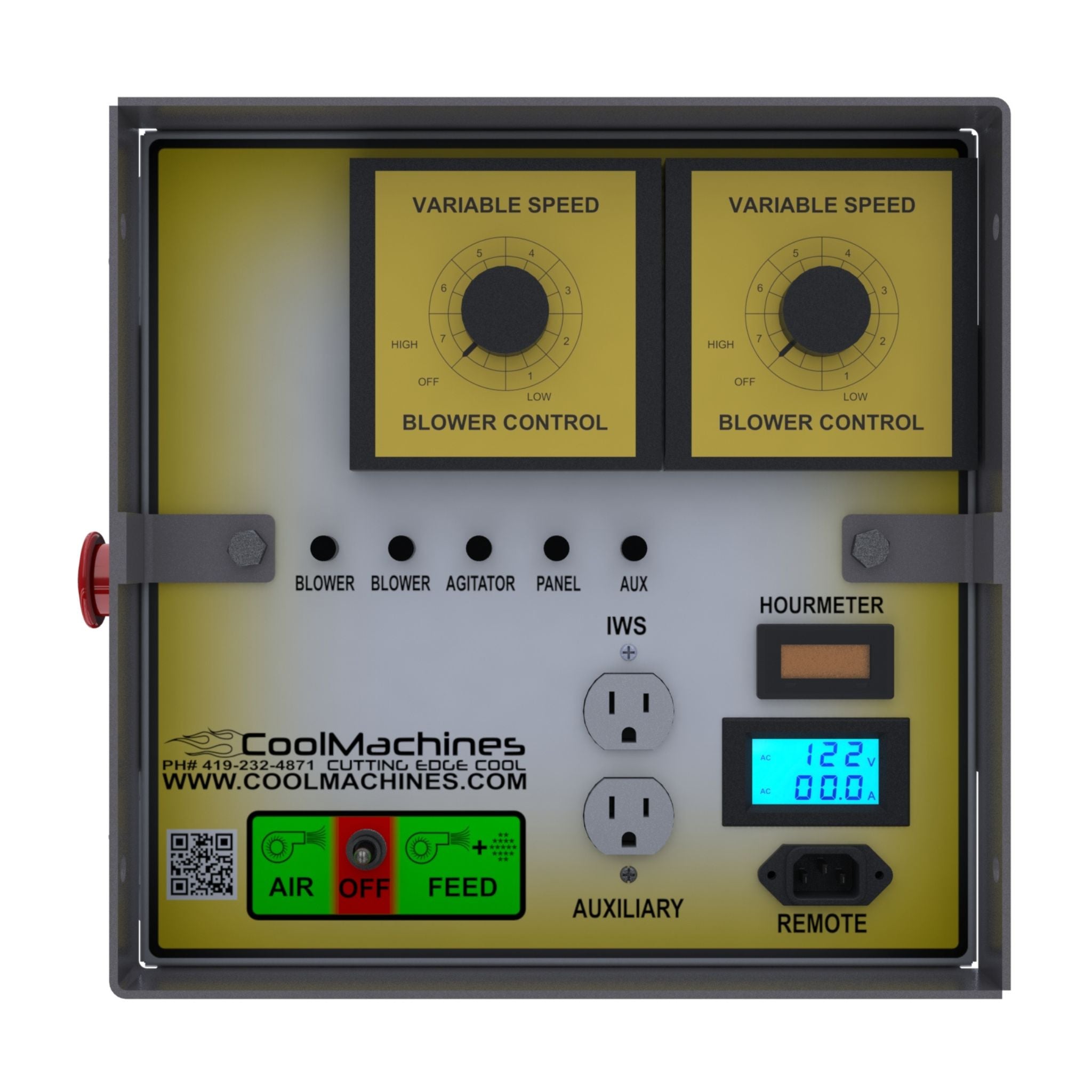 Cool Machines CM1500-Recycle Insulation Blowing Machine Control Panel